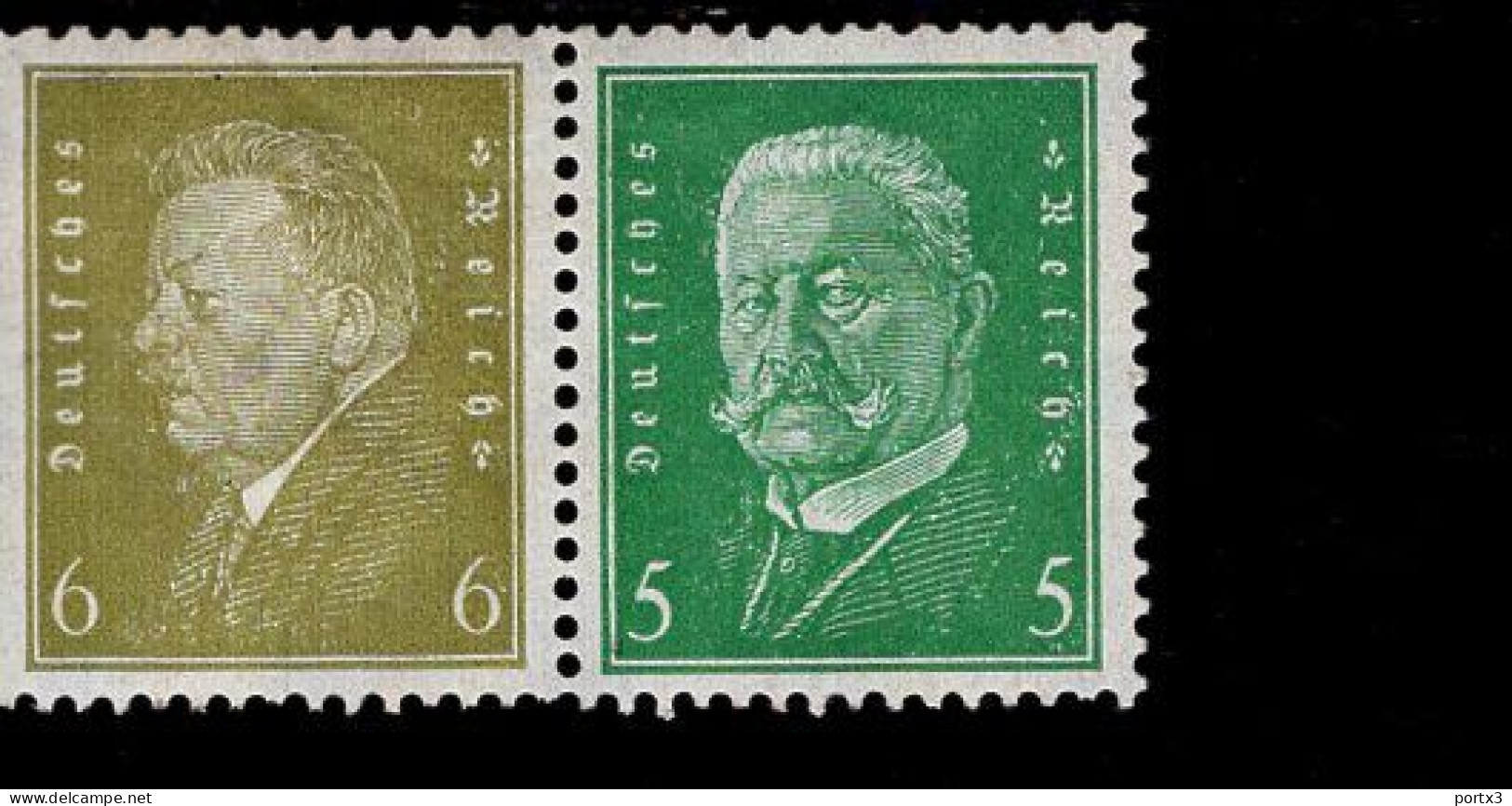 Deutsches Reich W 28 Hindenburg  MLH Falz * Mint - Markenheftchen  & Se-tenant