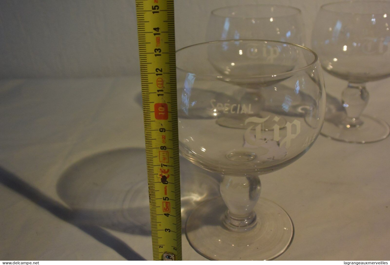 C41 3 Anciens Verres Spécial Tip Ale Bière - Glasses