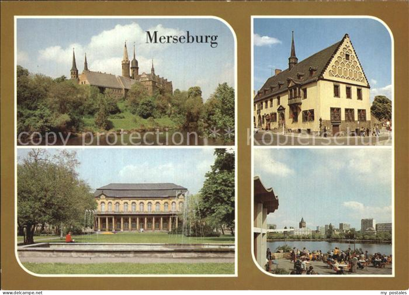 72553578 Merseburg Saale Dom Schloss Rathaus Gotthardteich Merseburg - Merseburg