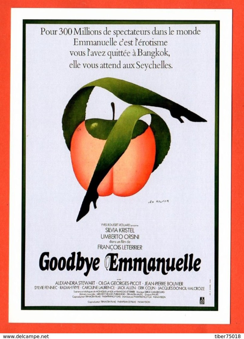 Carte Postale - Illustration : Léo Kouper (film Affiche Cinéma) Goodbye Emmanuelle (pomme) - Kouper