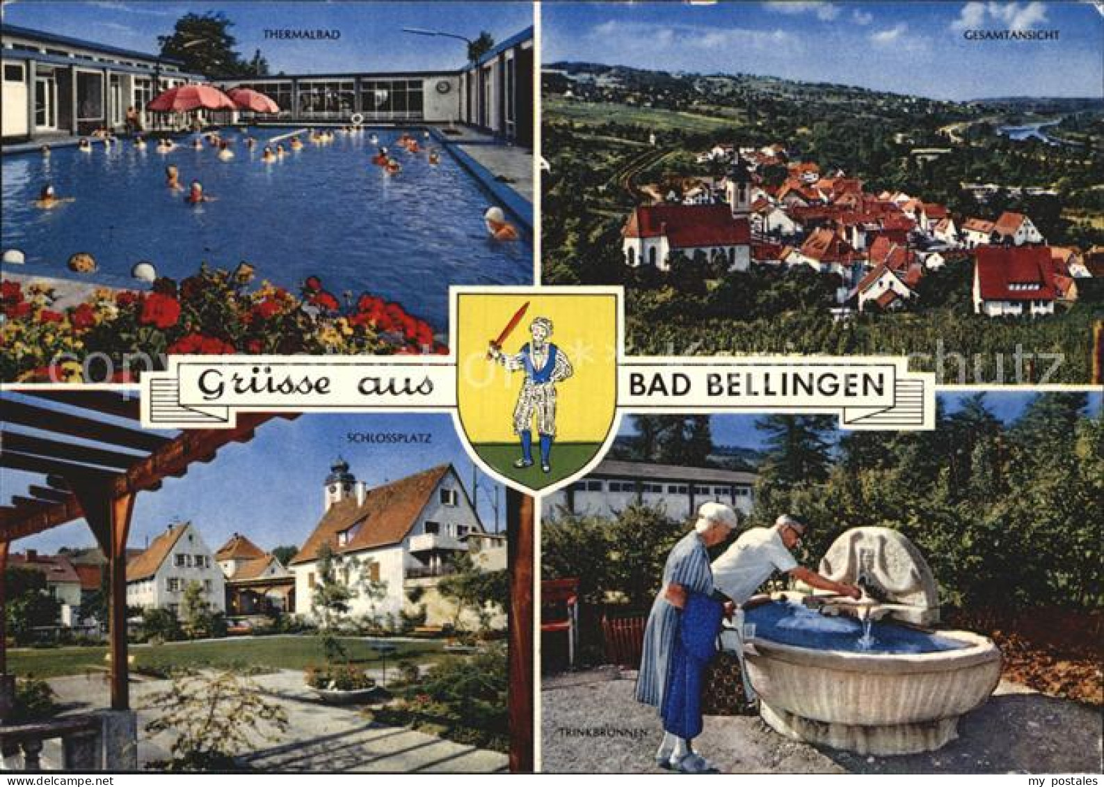 72553225 Bad Bellingen Thermalbad Panorama Schlossplatz Trinkbrunnen Bad Belling - Bad Bellingen