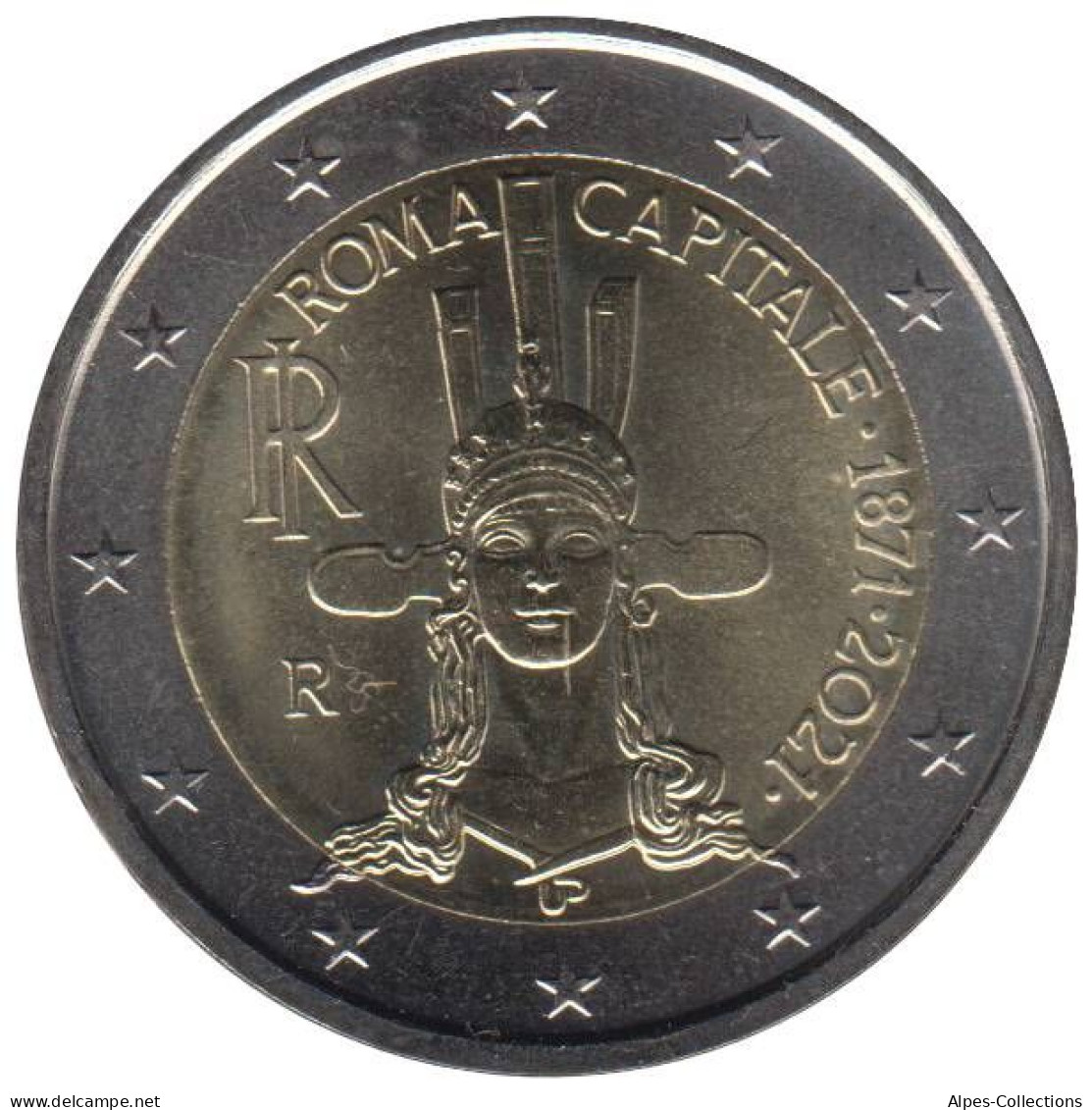 IT20021.1 - ITALIE - 2 Euros Commémo. Proclamation De Rome Comme Capitale - 2021 - Italie