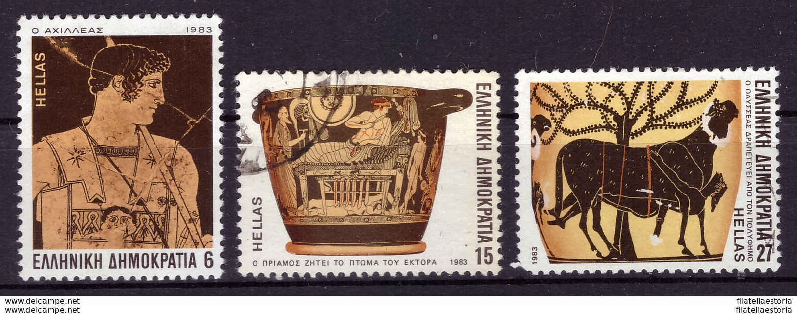 Grèce 1983 - Oblitéré - Poèmes épiques D'Homère - Michel Nr. 1535 1538 1540 (gre939) - Used Stamps