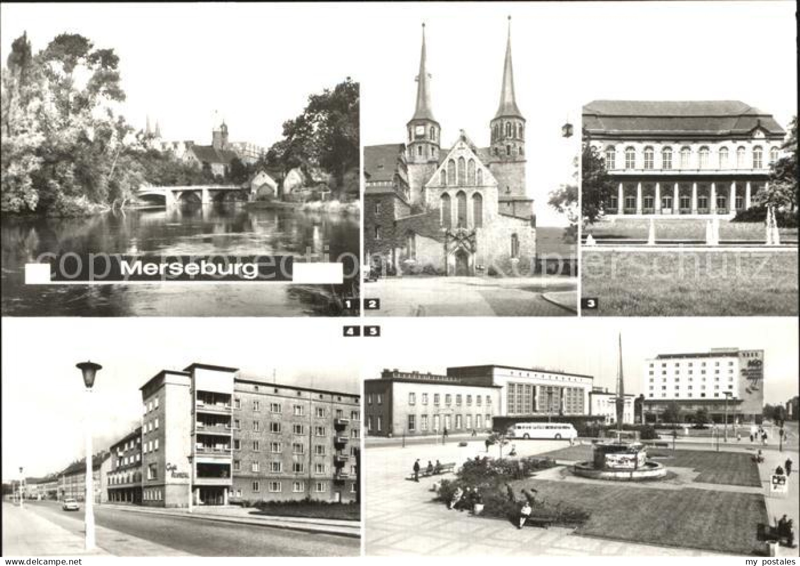 72551343 Merseburg Saale Neumarktbruecke Dom Schlossgartensalon Gagarinplatz Mer - Merseburg