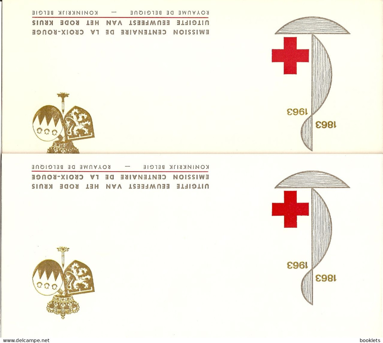 BELGIUM, 1963, Booklet B, Pair Of Red Cross Booklets: French & Dutch - 1907-1941 Old [A]