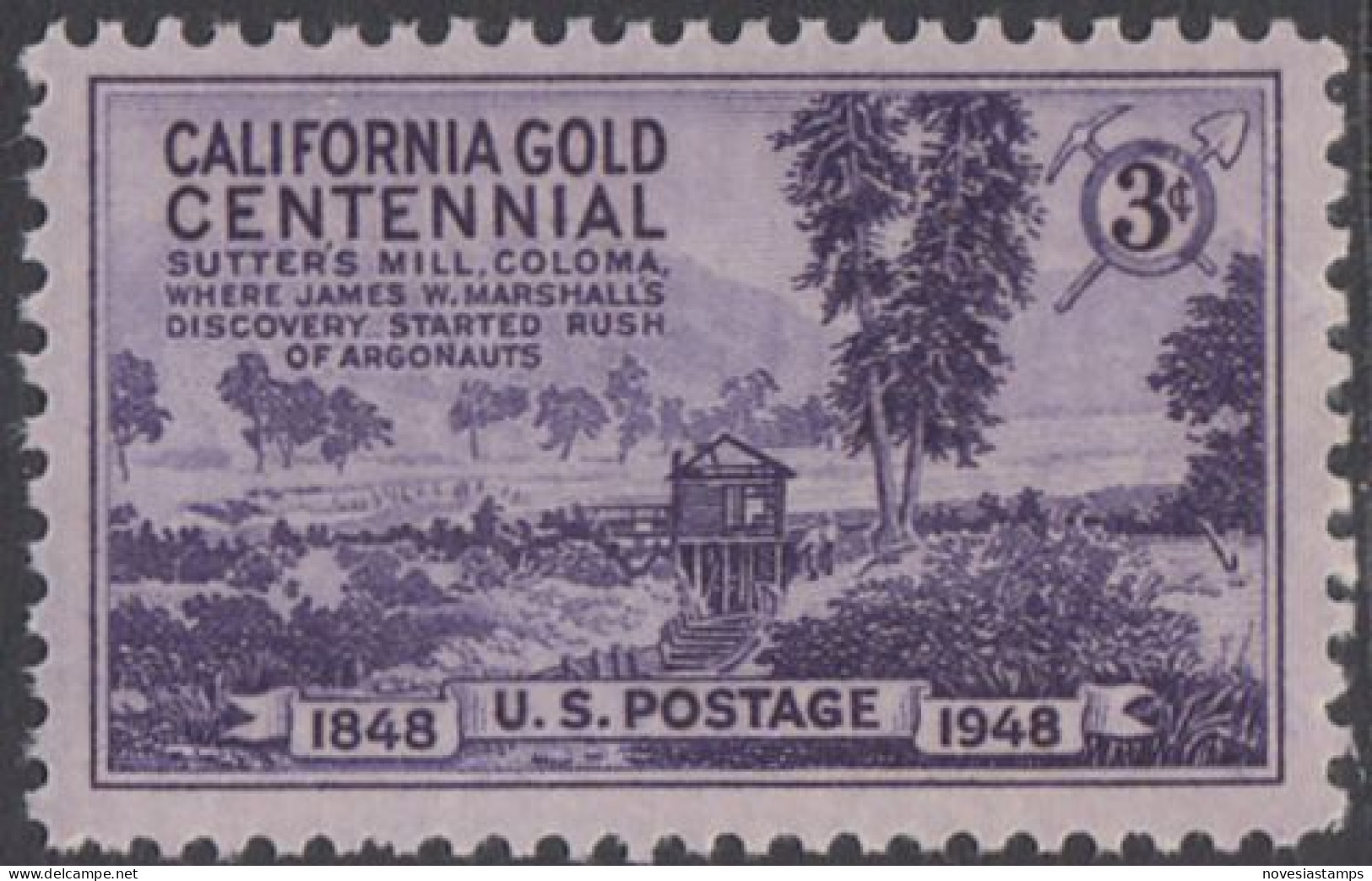 !a! USA Sc# 0954 MNH SINGLE (a3) - California Gold Centennial - Unused Stamps