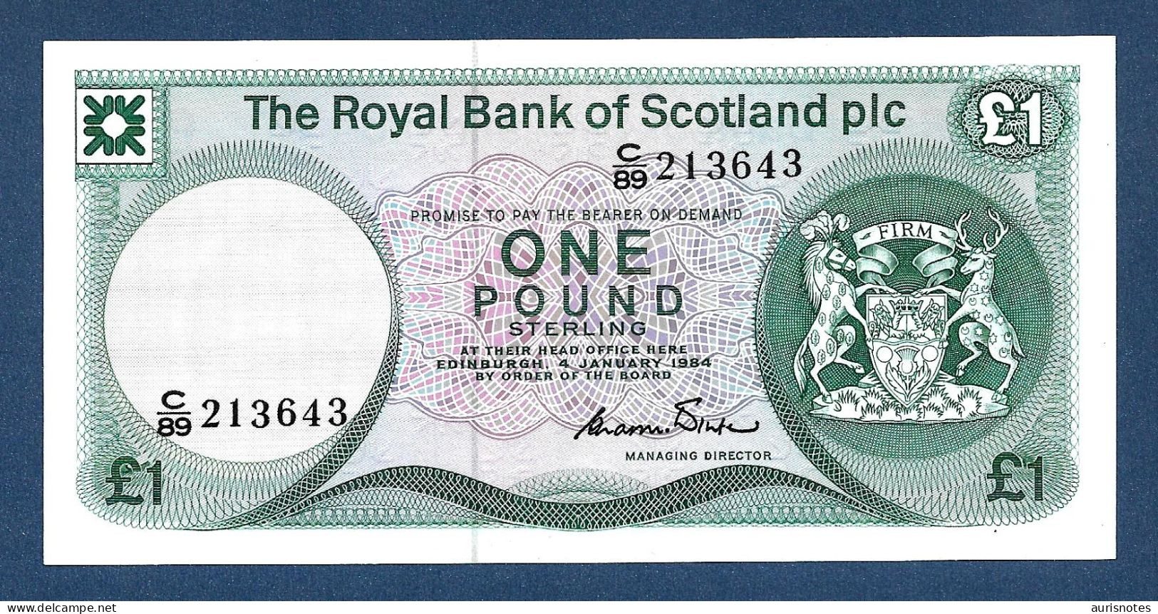 Scotland 1 Pound 1984 P341 UNC - 1 Pond