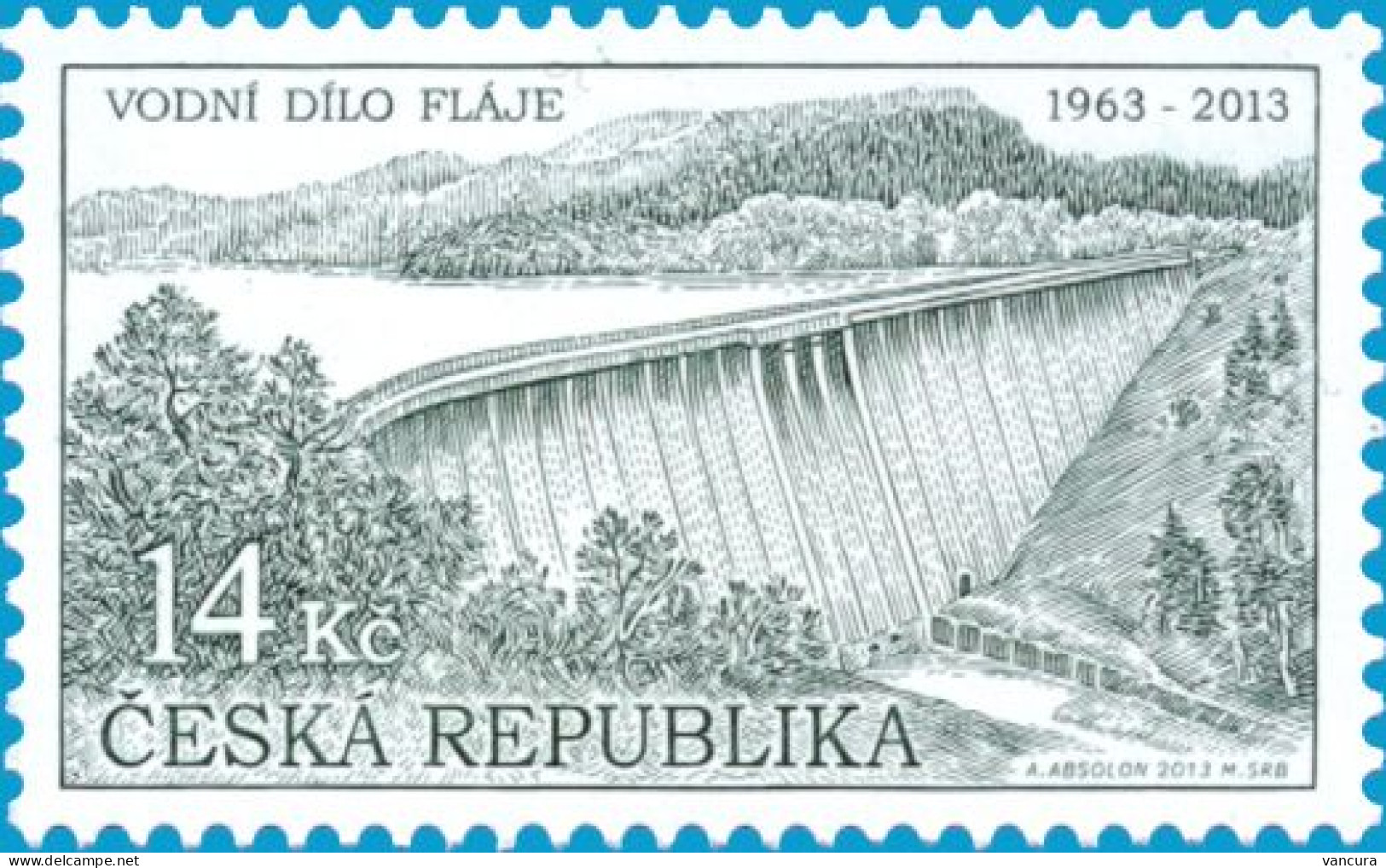 ** 763 Czech Republic Flaje Water Dam 2013 - Agua
