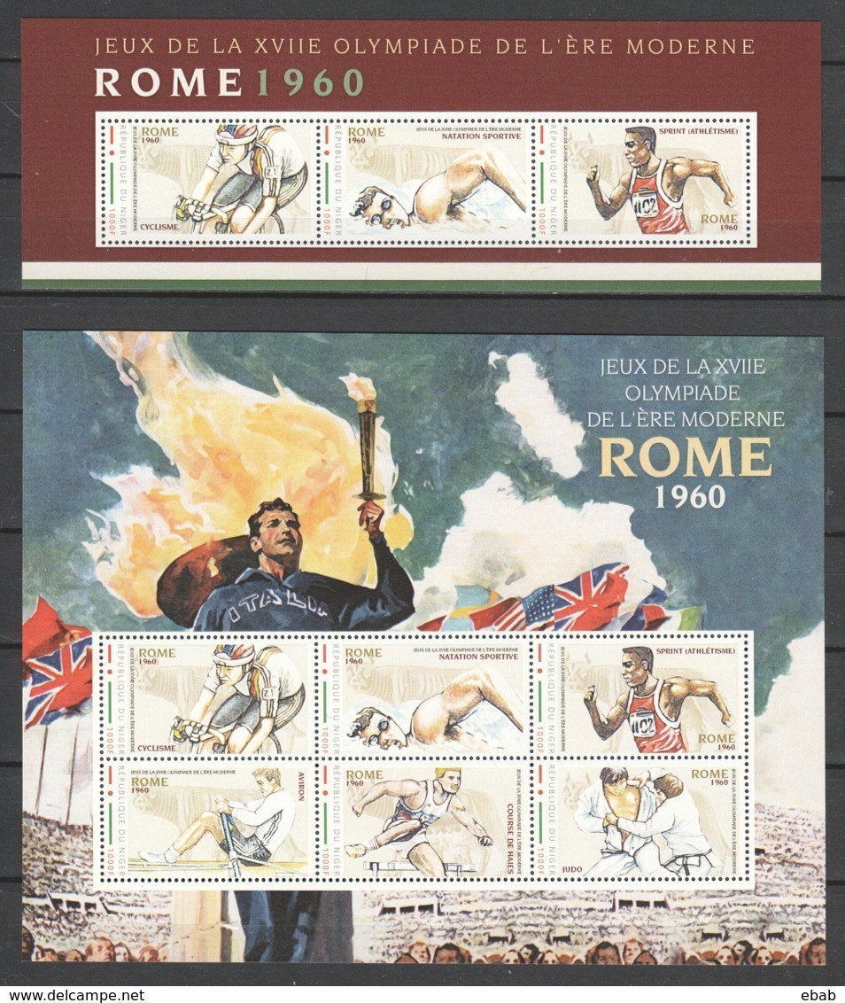 Nigeria - MNH Set Of 2 Sheets SUMMER OLYMPICS ROME 1960 - Summer 1960: Rome