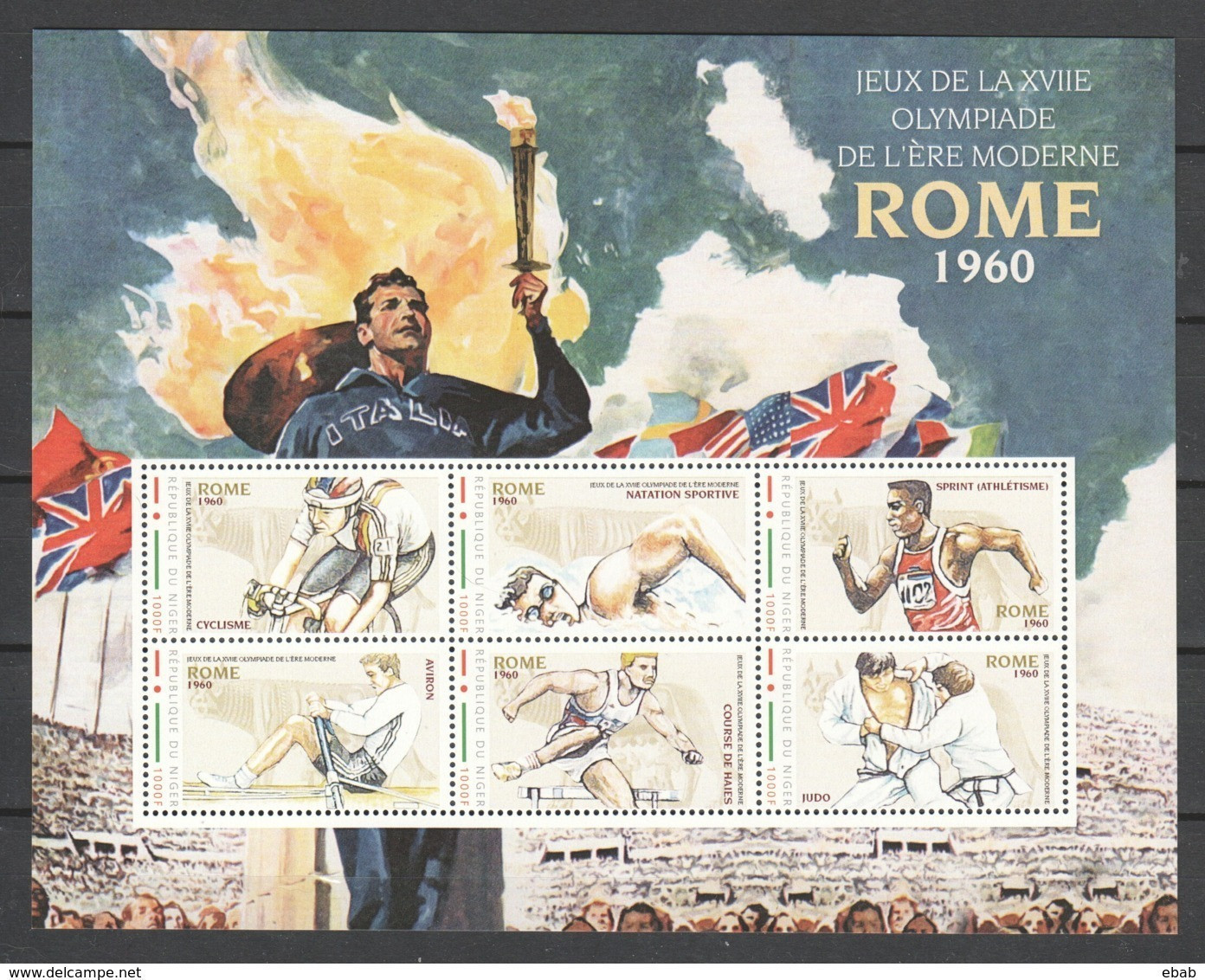 Nigeria - MNH Set Of 2 Sheets SUMMER OLYMPICS ROME 1960 - Ete 1960: Rome