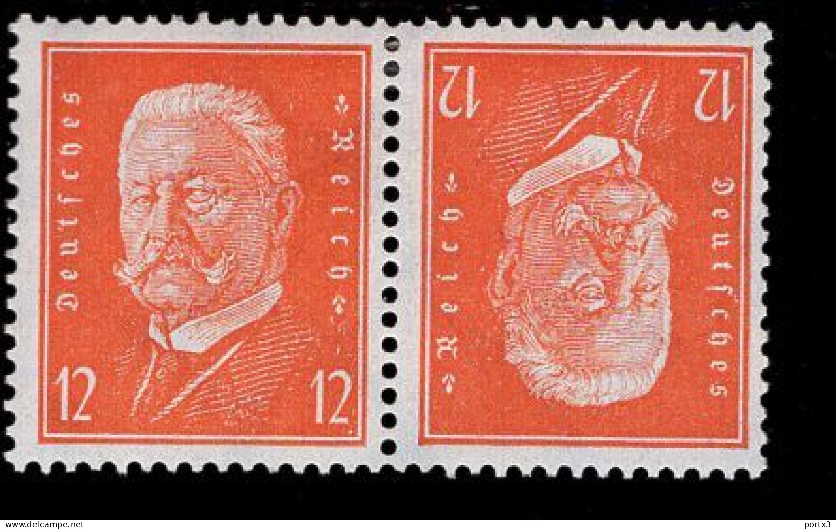 Deutsches Reich K 13 Hindenburg  MLH Falz * Mint - Carnets & Se-tenant