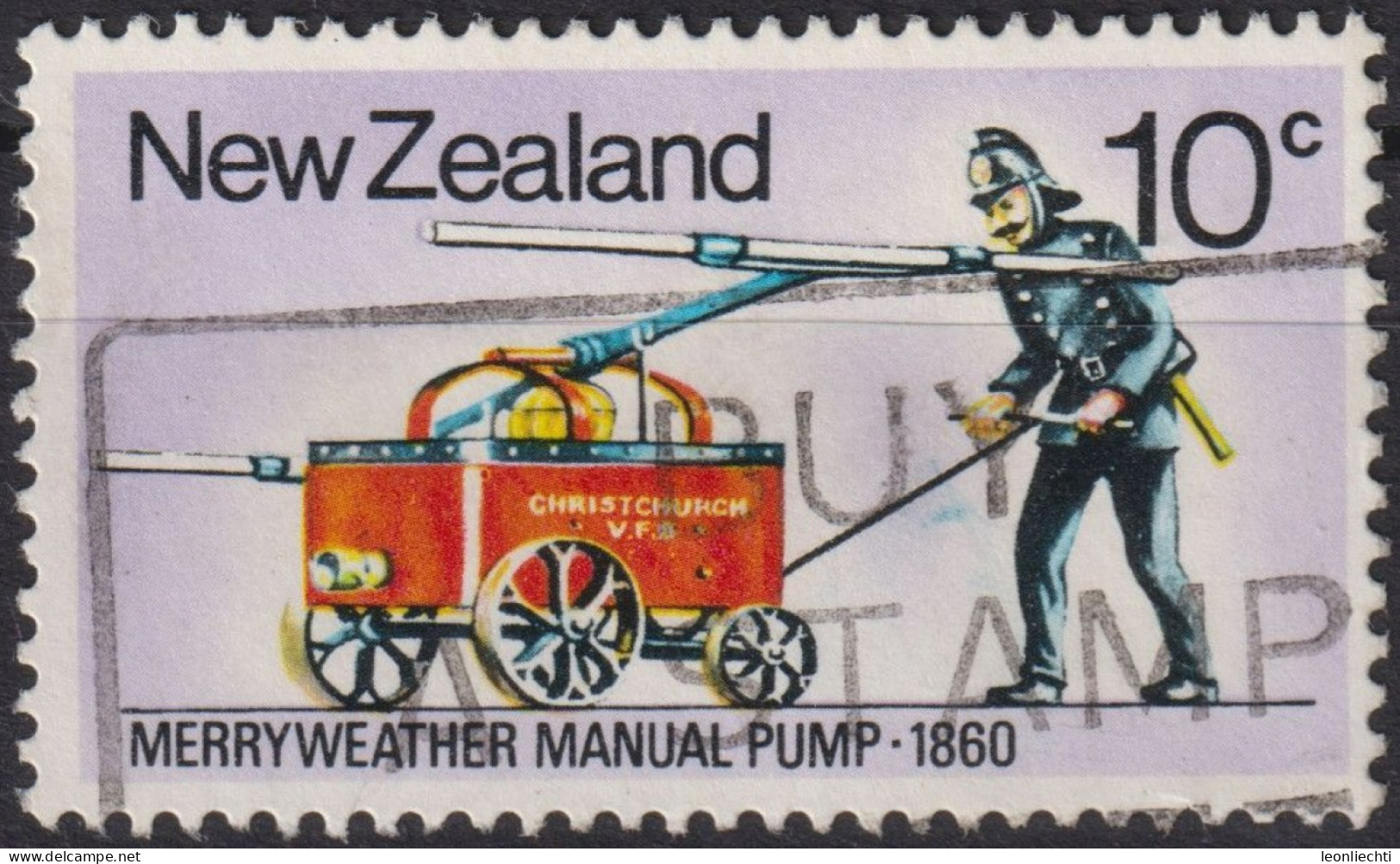 1977 Neuseeland ° Mi:NZ 731, Sn:NZ 635, Yt:NZ 702, Pump, Fire Fighting - Gebraucht