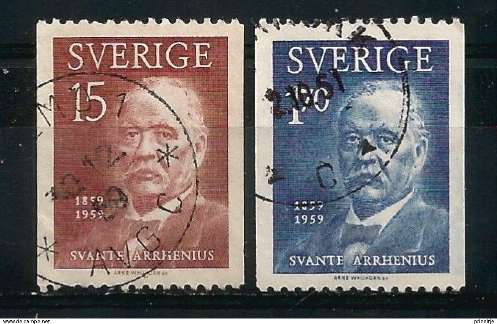 Sweden 1959 S. Arrhenius Y.T. 444/445 (0) - Usados