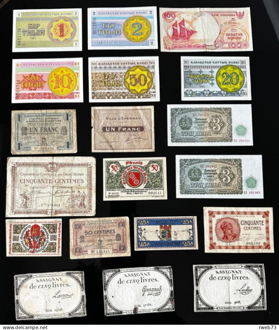 Lot De 19 Billets Divers - Petits Formats - B/TB - Collections & Lots