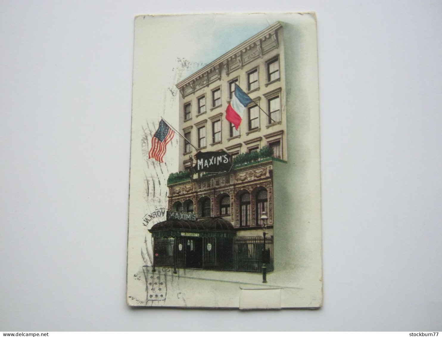 NEW YORK , MAXIMS , Mechanic Card ,   Schöne Karten Um 1915 - Andere Monumenten & Gebouwen