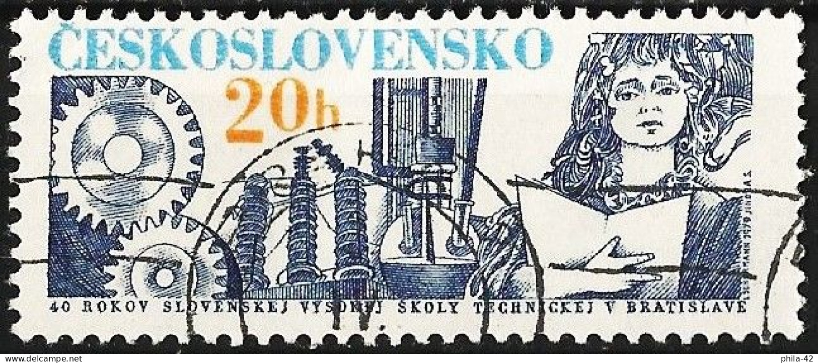Czechoslovakia 1979 - Mi 2500 - YT 2323 ( University Of Technology In Bratislava ) - Used Stamps