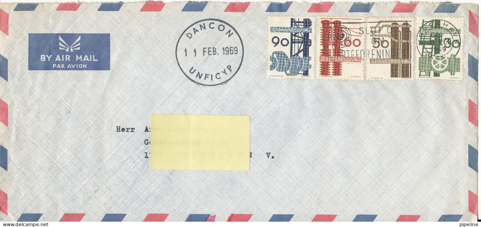 Denmark Air Mail Cover DANCON UNFICYP 6-3-1984 Sent To Denmark - Aéreo