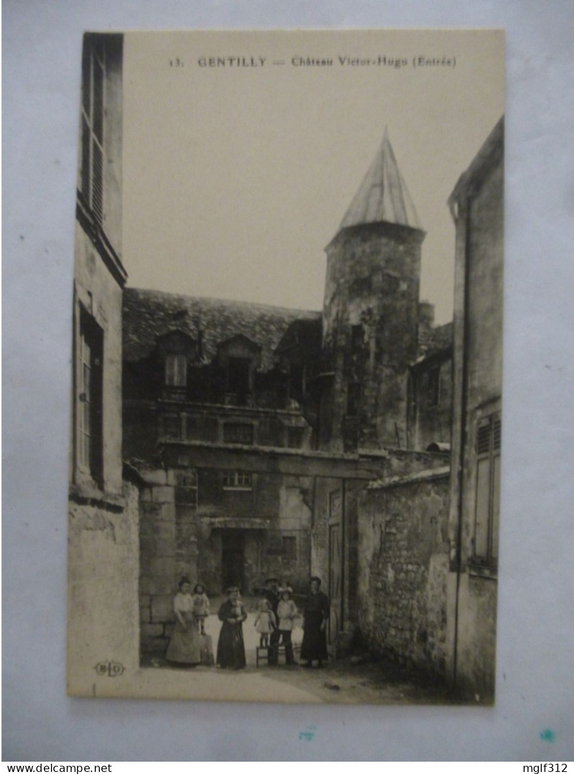 GENTILLY (94) : Entrée Du Chateau VICTOR-HUGO - CPA Non Circulée - Gentilly