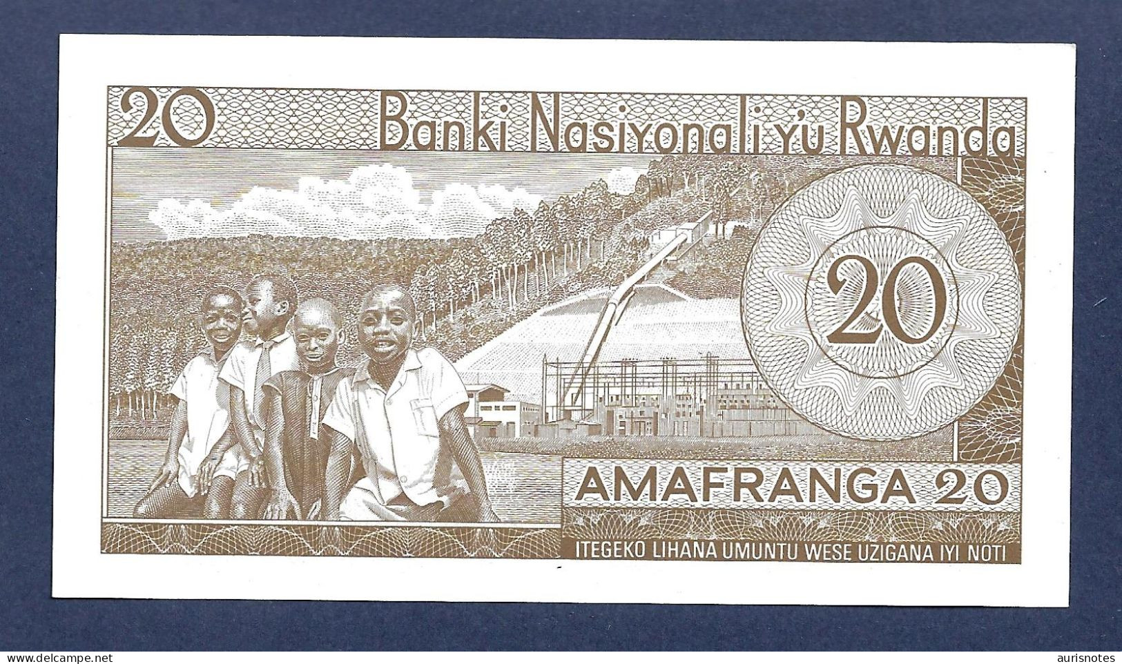 Rwanda 20 Francs 1976 Replacement P6e UNC - Ruanda-Urundi