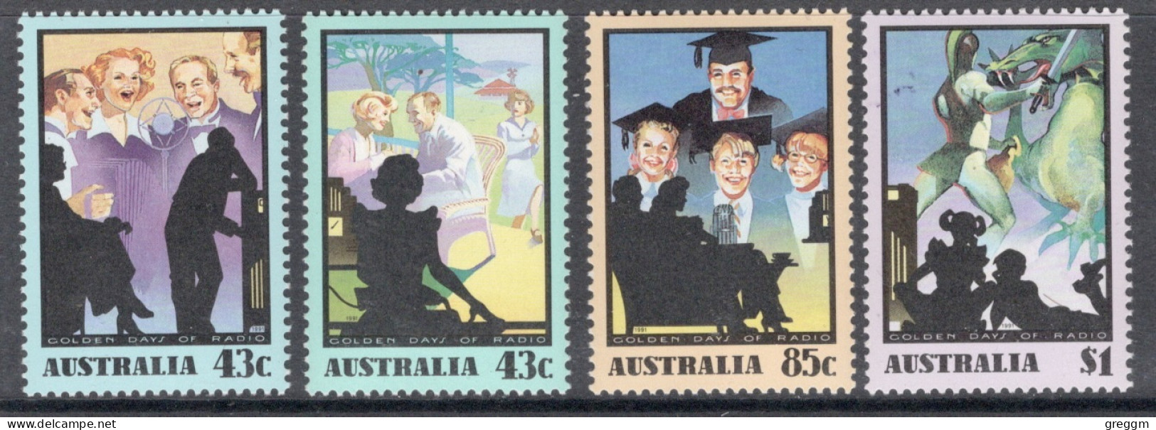 Australia 1991, Set Showing The Golden Times Of The Radio In Unmounted Mint - Ungebraucht