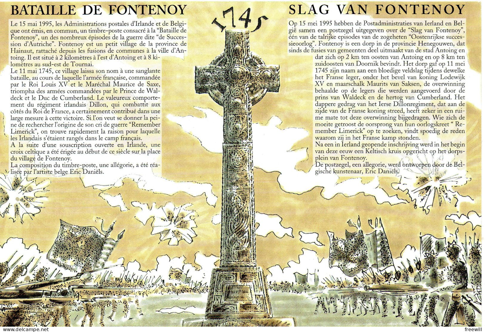 Emission Commune Irlande - Belgique - Cartoline Commemorative - Emissioni Congiunte [HK]