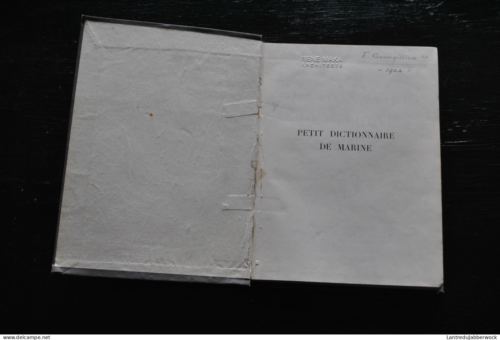 R. GRUSS Petit Dictionnaire De Marine + 80 Planches Société D'éditions Géographiques Maritimes Et Coloniales 1943 - Boten