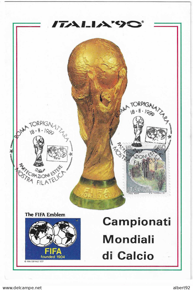 1990 Coupe Du Monde De Football En Italie: La Coupe Jules Rimet - 1990 – Italie