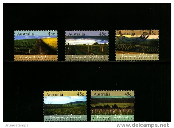 AUSTRALIA - 1992   VINEYARD  REGIONS  SET  FINE USED - Used Stamps