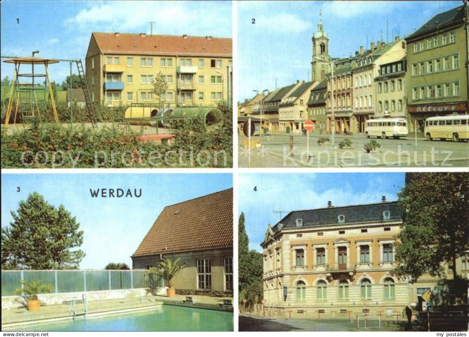 72546298 Werdau Sachsen Markt Bad Der Sportschule Kurt Schlosser HO Eiscafe Kris - Werdau