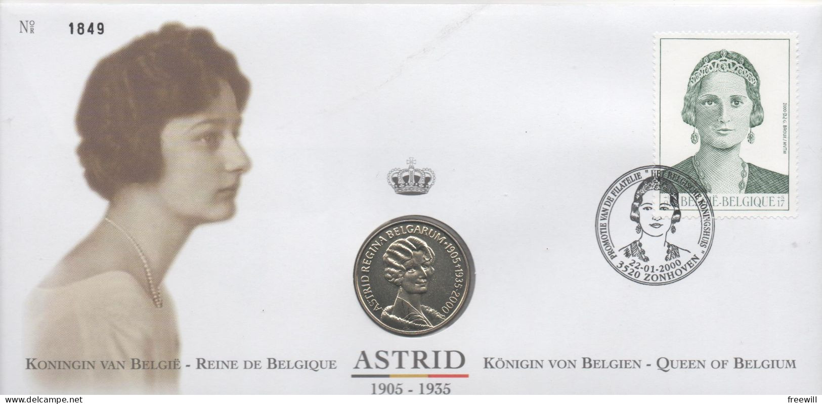 La Reine ASTRID 2000 - Numisletters