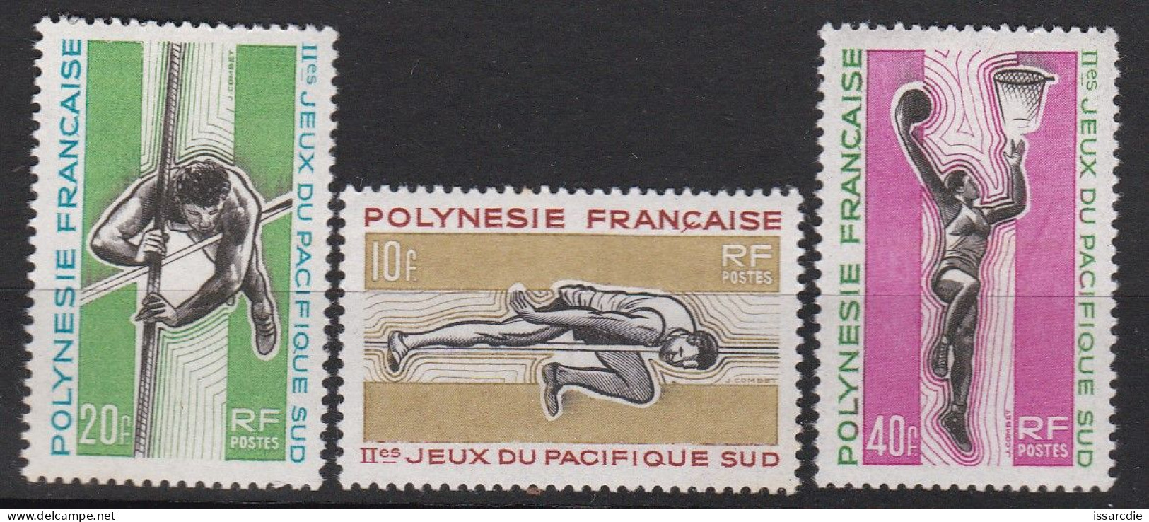 Polynésie Française Jeux Du Pacifique N° 42/43/44 Neufs** - Unused Stamps