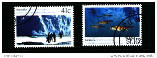 AUSTRALIA - 1990   SCIENTIFIC CO-OPERATION  SET  FINE USED - Used Stamps