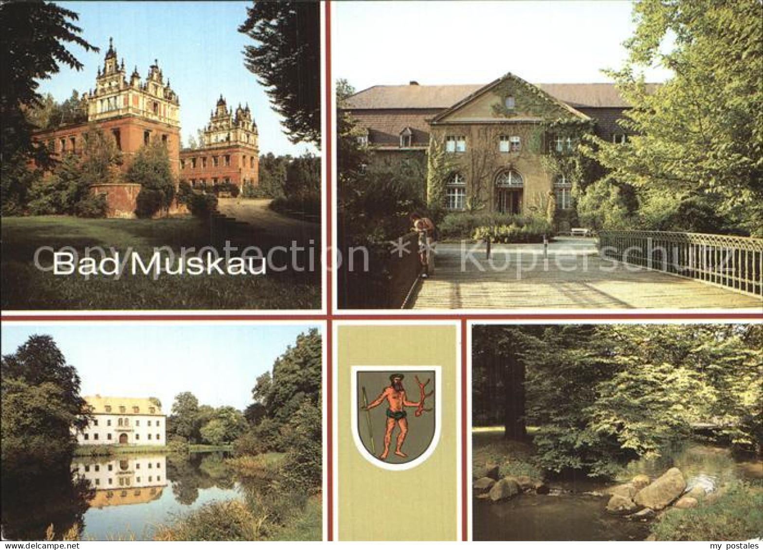 72545313 Bad Muskau Oberlausitz Schlossruine Moorbad Altes Schloss Landschaftspa - Bad Muskau