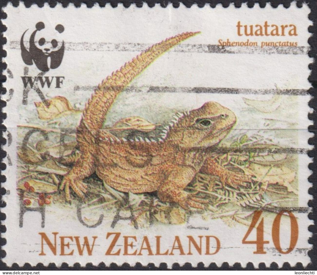 1991 Neuseeland ° Mi:NZ 1162, Sn:NZ 1026, Yt:NZ 1107,Tuatara (Sphenodon Punctatus) - Gebraucht