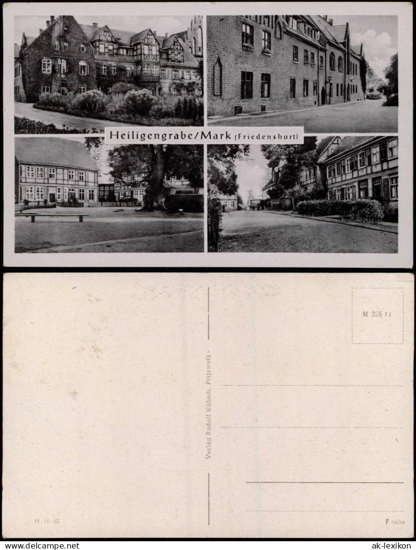 Ansichtskarte Heiligengrabe 4 Bild Kloster Und Straßen 1940 - Heiligengrabe