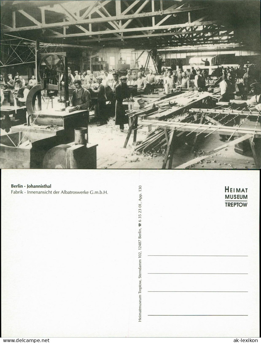 Johannisthal-Berlin Fabrik Innenansicht Der Albatroswerke G.m.b.H. 1913/2000 - Koepenick