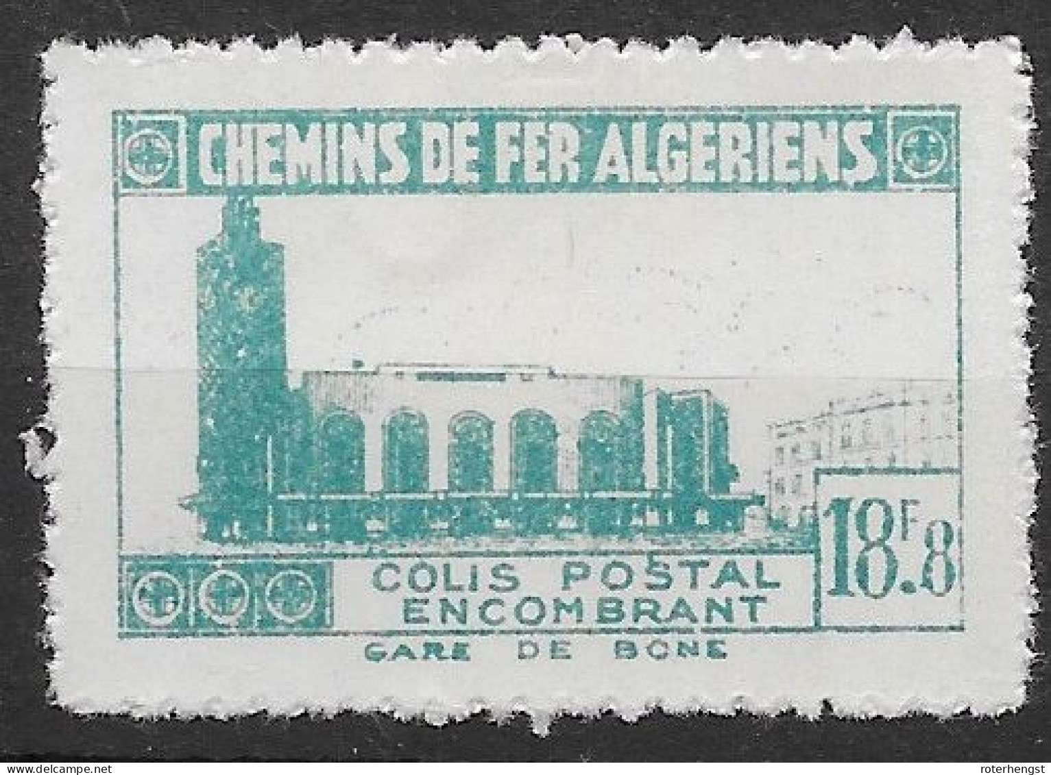 Algeria Parcel Post Mint (very Very Low Hinge Trace) 1946 12 Euros Without CONTROLE Overprint VARIETY - Paketmarken