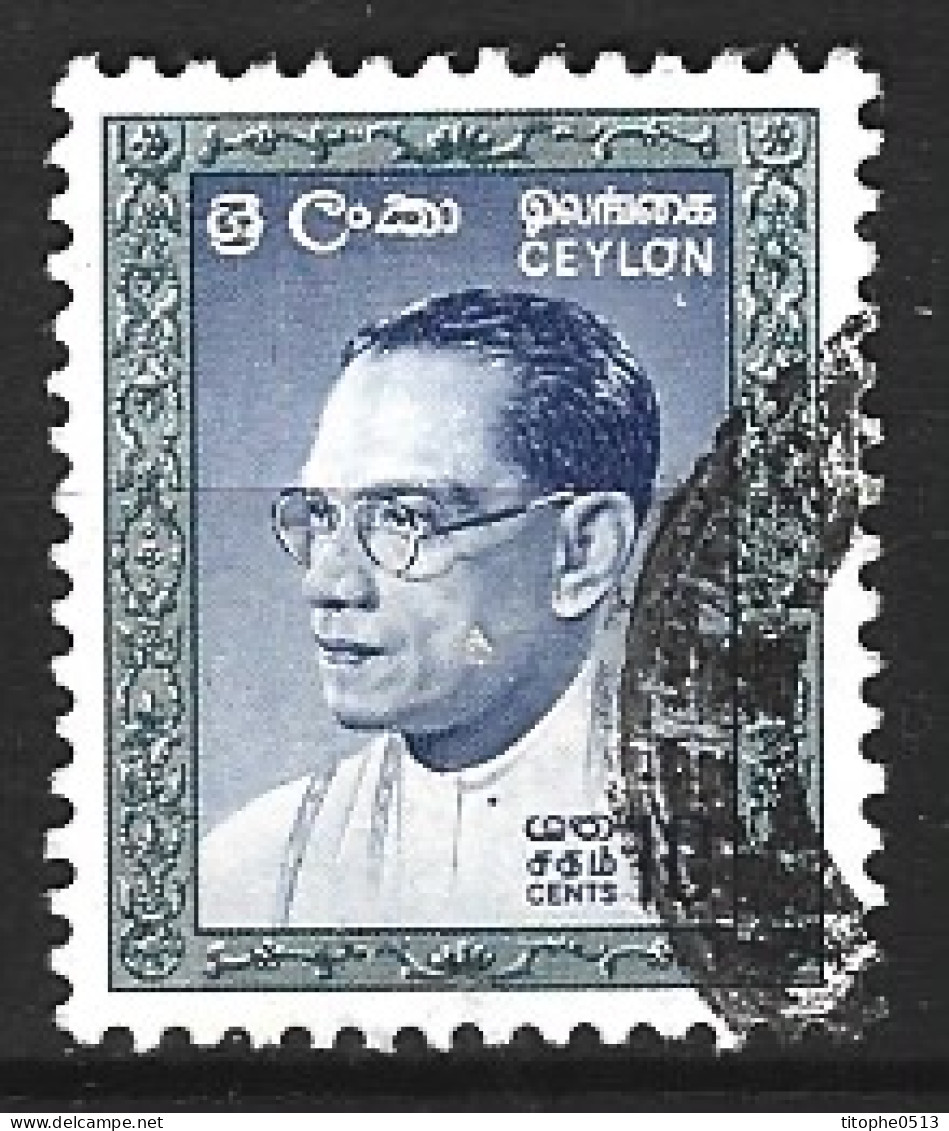 CEYLAN. N°344 Oblitéré De 1964. Ancien Premier Ministre. - Sri Lanka (Ceylan) (1948-...)