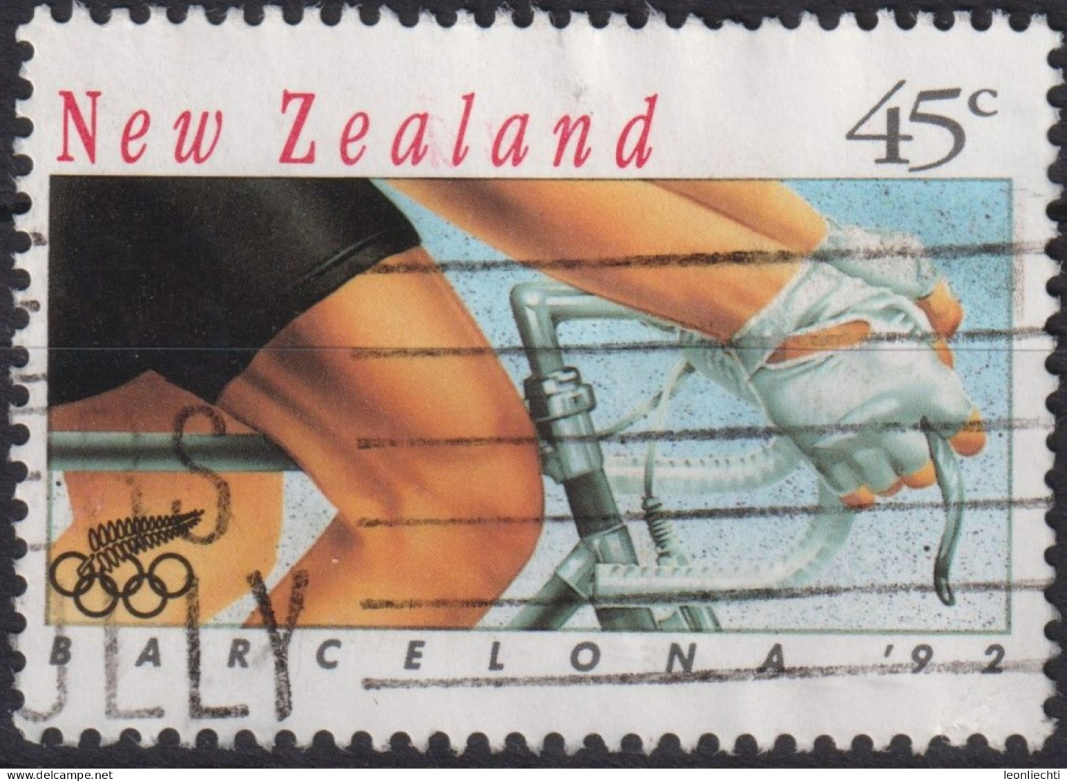 1992 Neuseeland ° Mi:NZ 1226A, Sn:NZ 1100, Yt:NZ 1164, Olympische Sommerspiele Barcelona - Gebraucht