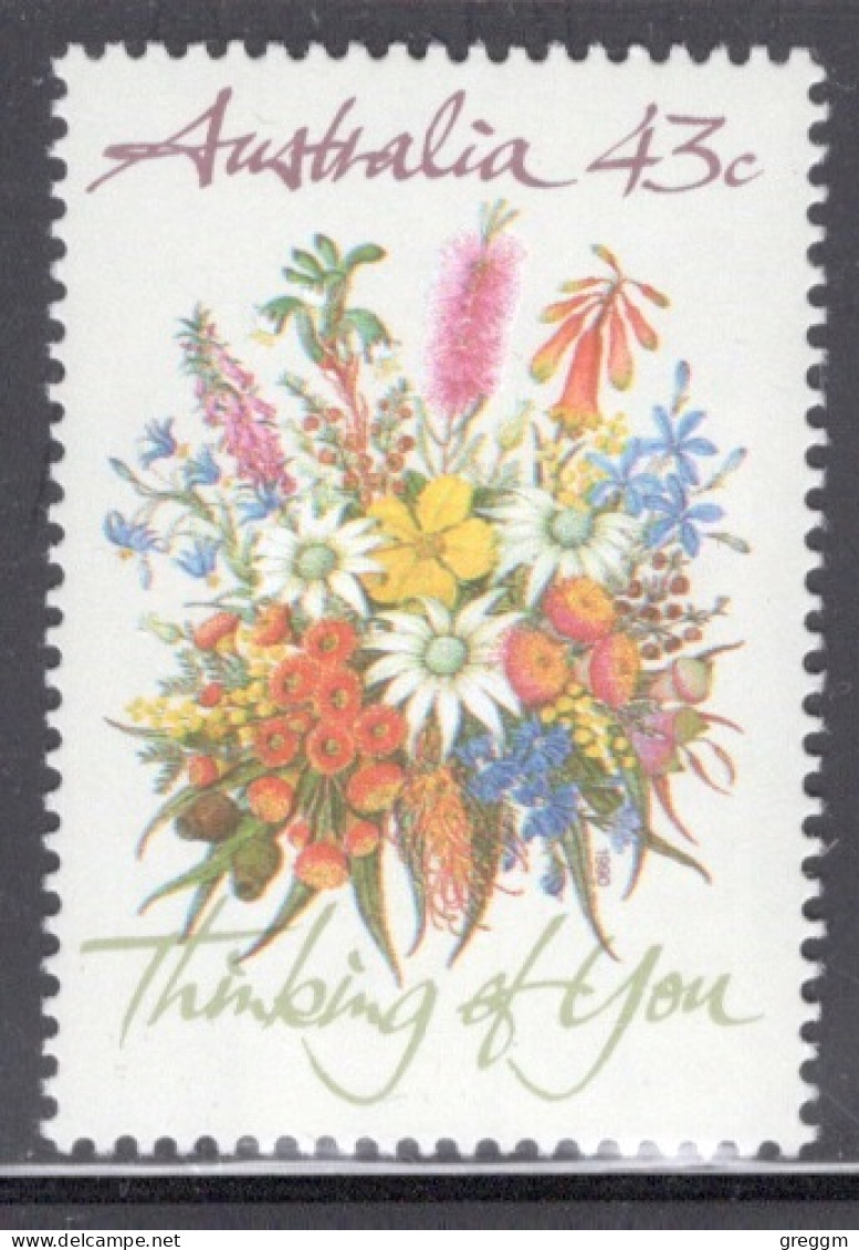 Australia 1990, Single Stamp Showing Greetings In Unmounted Mint - Nuevos