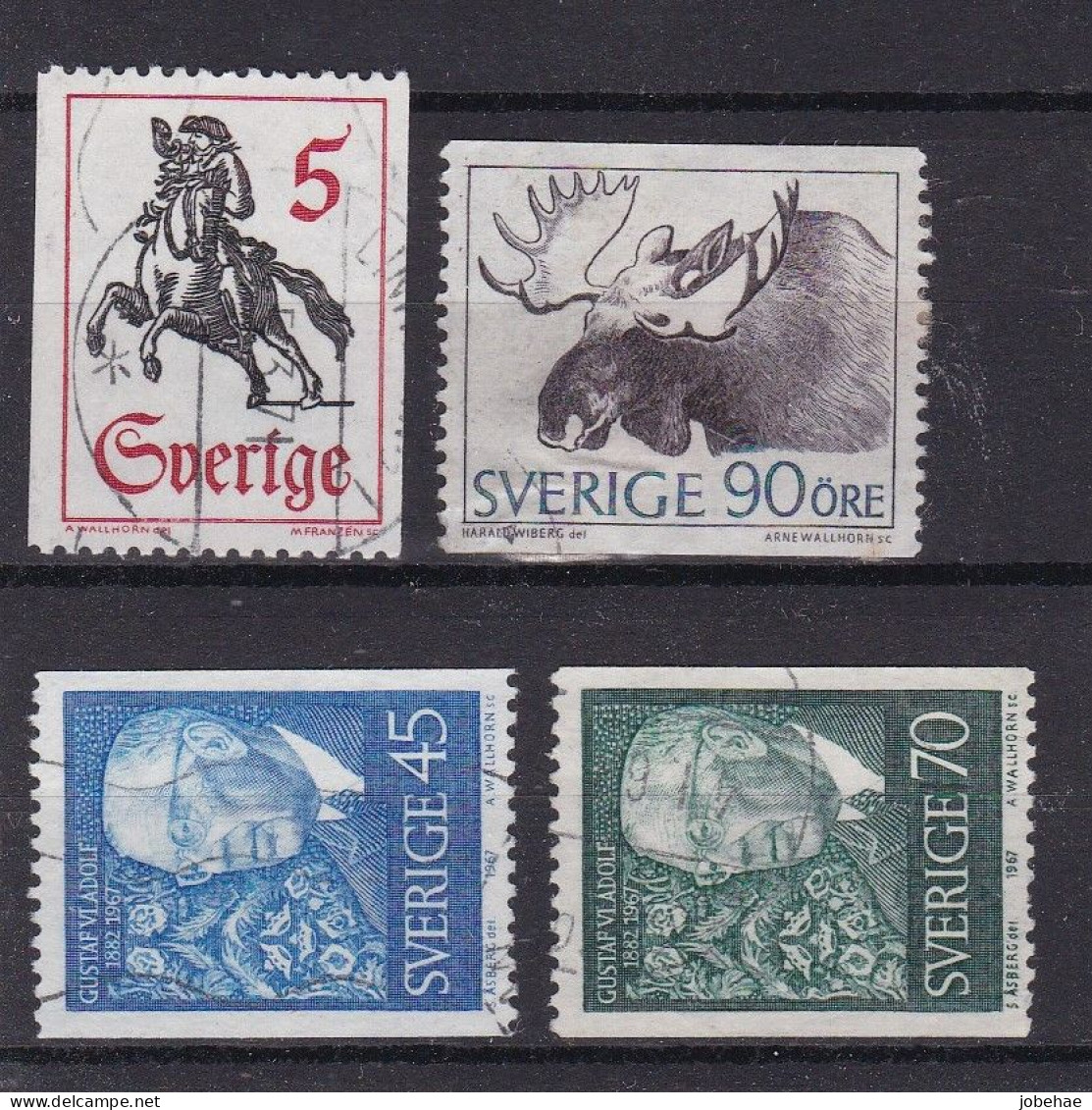 Suéde YT° 574-577 + 578-579 - Used Stamps