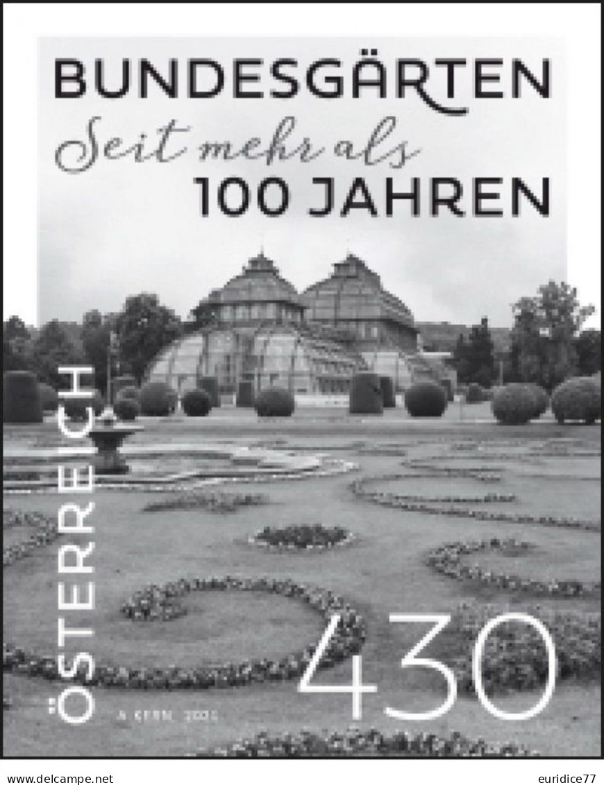 Austria 2021 - Federal Gardens Black Print Mnh** - Proofs & Reprints