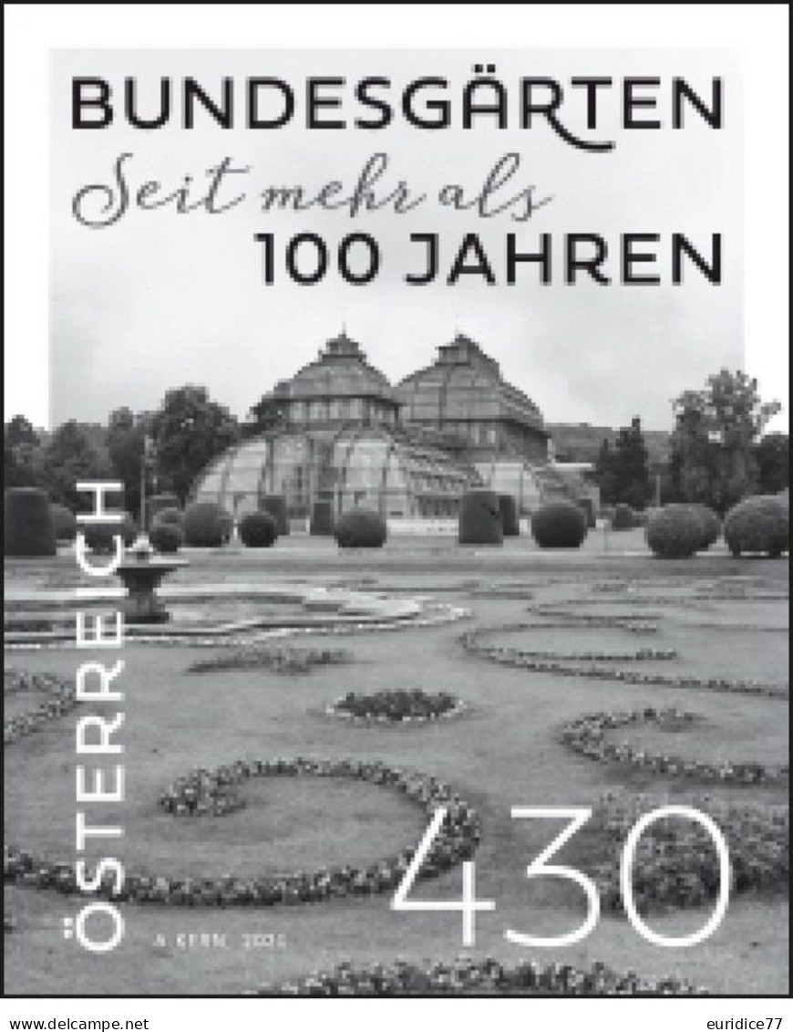 Austria 2021 - Federal Gardens Black Print Mnh** - Ensayos & Reimpresiones