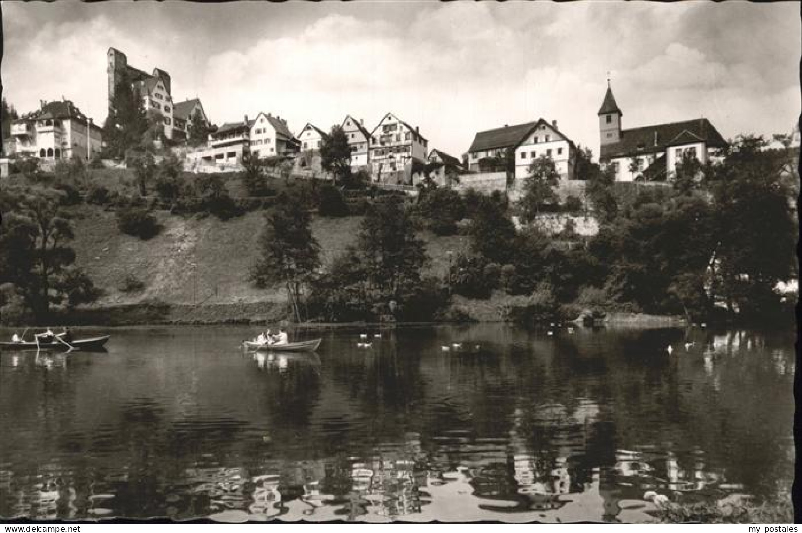 41208448 Berneck Altensteig Teilansicht Ruderer Berneck - Altensteig