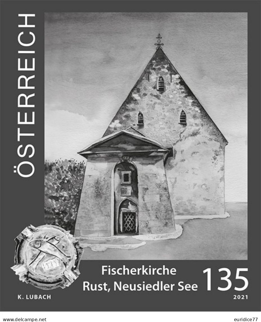 Austria 2021 - The Fishermen Church In Rust  Black Proof Mnh** - Ensayos & Reimpresiones