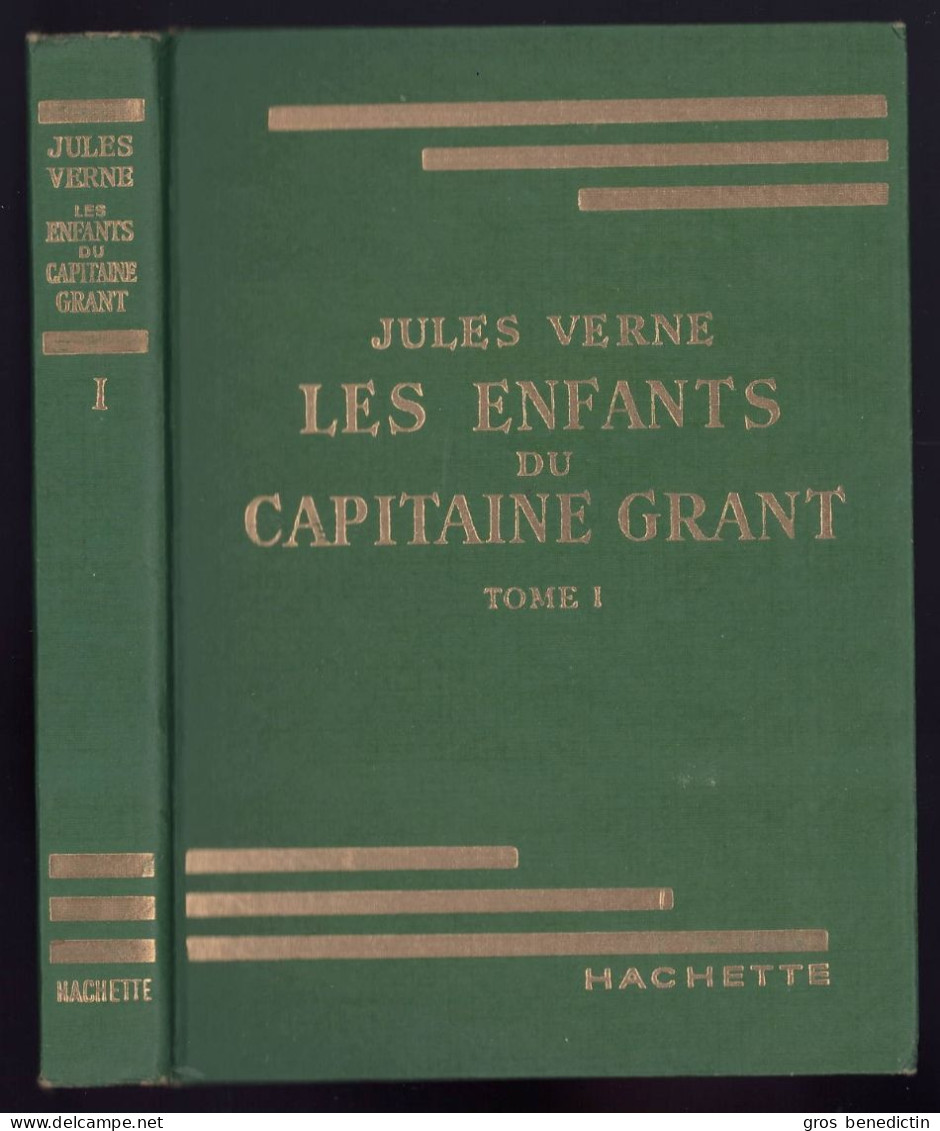 Hachette - Bibliothèque Verte Avec Jaquette N°240 -  Jules Verne - "Les Enfants Du Capitaine Grant (Tome 1)" - 1957 - Bibliothèque Verte