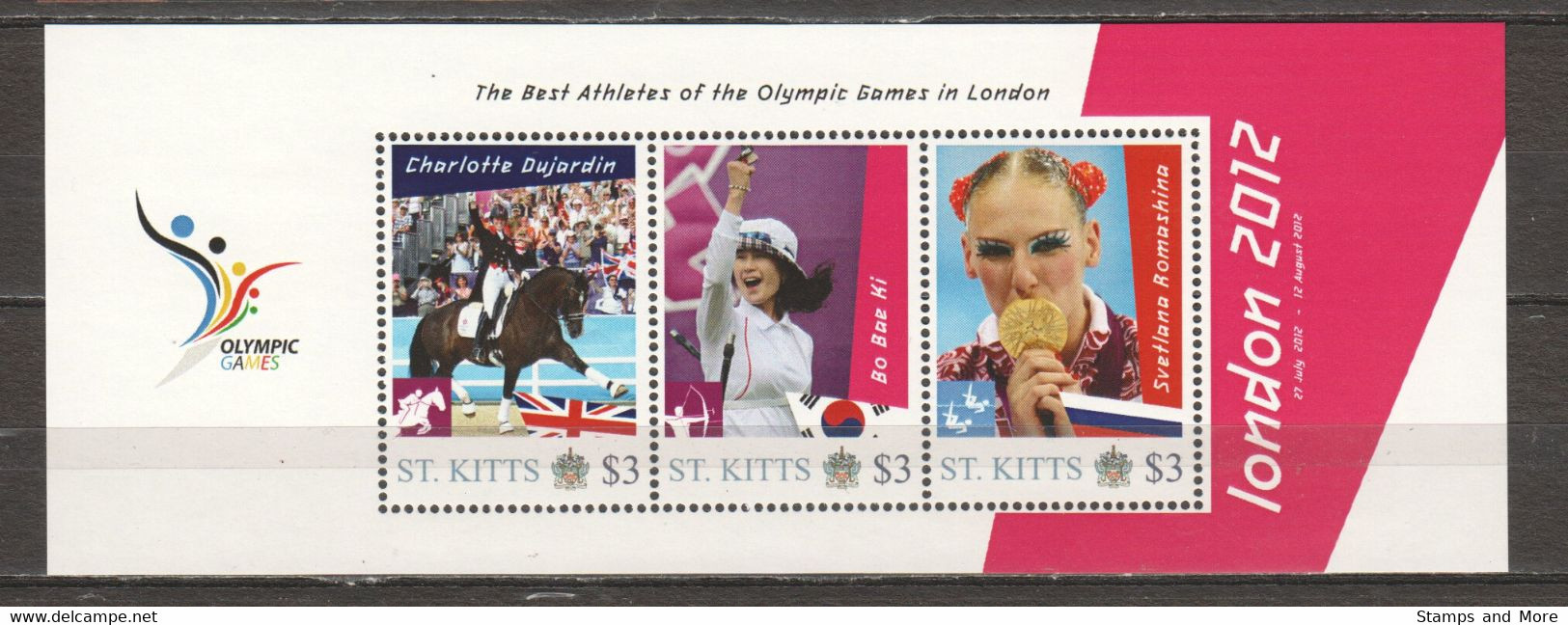 St Kitts - MNH Set Of 2 Sheets  - SUMMER OLYMPICS LONDON 2012 - Summer 2012: London