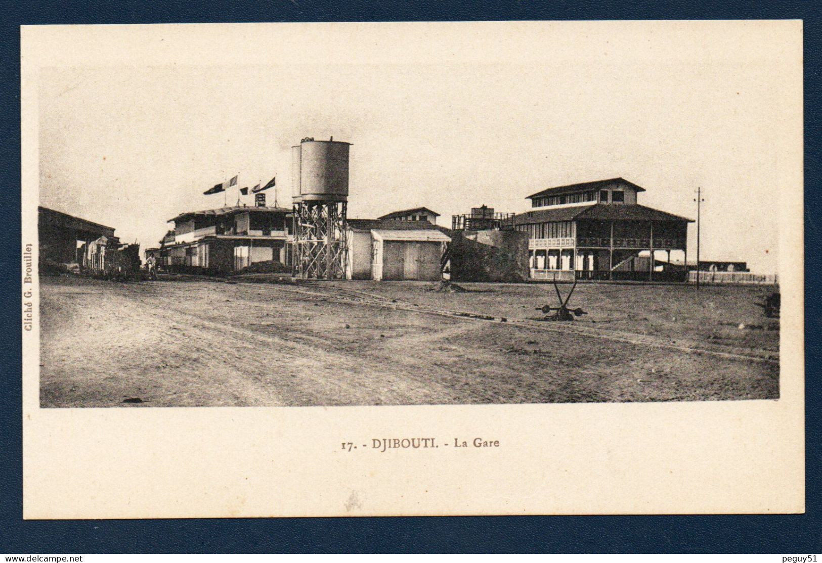 Djibouti.  La Gare. Compagnie Du Chemin De Fer Franco-éthiopien De Djibouti à Addis-Abeba (784 Km.  1897 -1917) - Gibuti