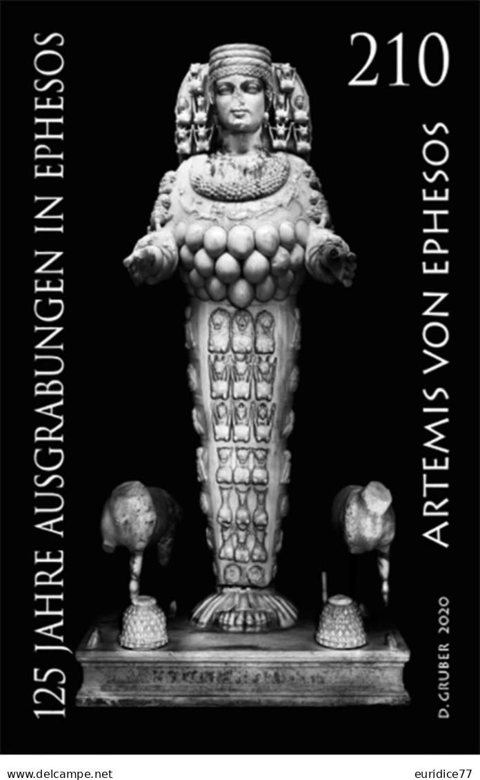 Austria 2020 - 125 Years Of Excavations In Ephesus Black Print Mnh** - Probe- Und Nachdrucke