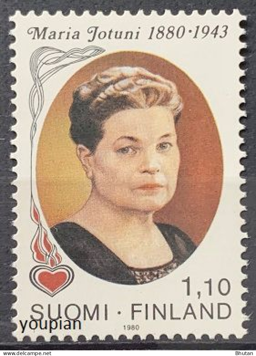 Finland 1980, 100th Birthday Of Maria Jotuni, MNH Stamps Set - Nuevos